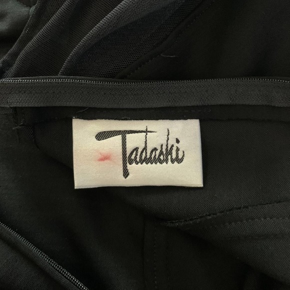 TASHASHI SHOJI Vintage Sheer Black Beaded‎ Embellished Formal Shift Dress - Picture 11 of 12